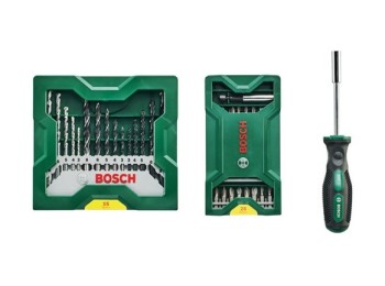 Brocas y puntas set 25 +15 + mango atornillador gratis (41 p