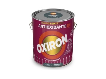 Esmalte antioxidante oxiron liso brillo 750 ml gris medio