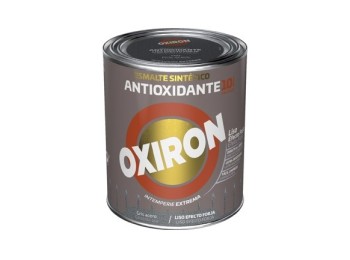 Esmalte antioxidante oxiron liso efecto forja 750 ml gris ac