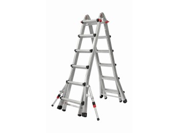 Escalera ind tijera kylate aluminio telesc 6+6 peld.