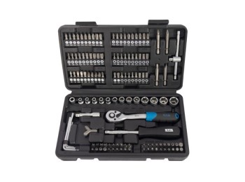 Maletin de vasos y puntas 1/4´ 130 pzs