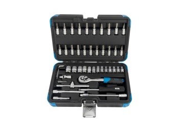 Maletin de vasos y puntas de ¼´ 46 piezas