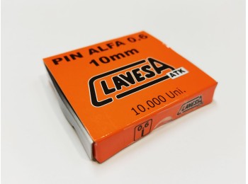 Clavo clavad.neum s/cab 10mm cobreado pin alfa s/c 0.6/10 cl