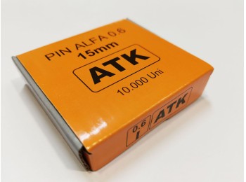 Clavo clavadora 15mm cobreado micro-brad 0.6/15 clavesa-atk