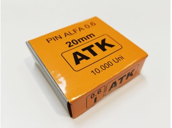 Clavo clavadora 20mm cobreado micro-brad 0.6/20 clavesa-atk