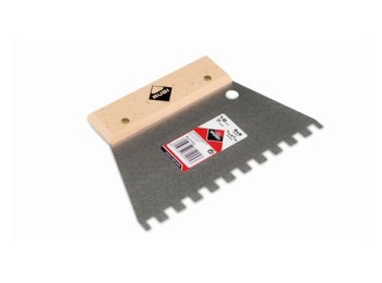 Espatula-peine 180mm acero m/mad dentado  8mm 71925 rubi