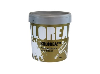 Pintura plastico mate 20 kg ext/int kolorea pro