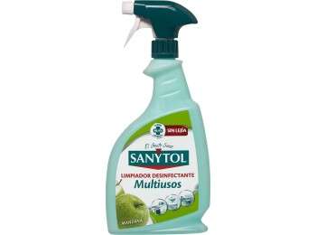 Limpiador desinfectante multiusos manzana 750 ml pistola
