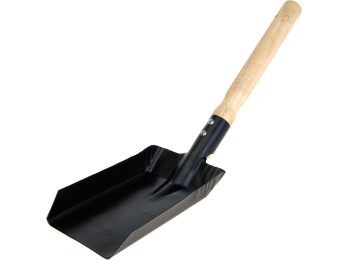 Pala barbacoa carbon 37x9,5 cm negra