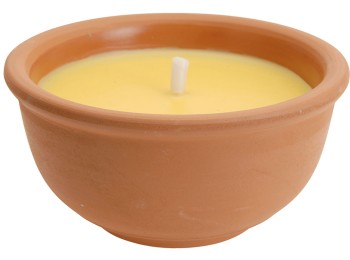 Vela citronela bol terracota Ø13x6.5 cm