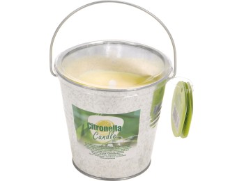 Vela citronela cubo metal 10x10 cm