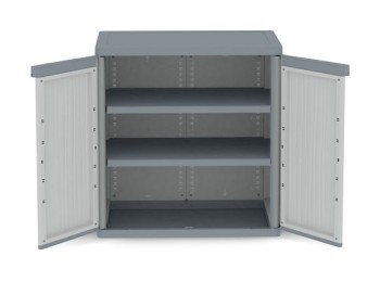 Armario resina bajo xl gris wave jumbo 94,5 x 89,7 x 53,7 cm