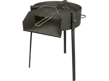 Barbacoa carbon redonda leña - paellero Ø 50 x 5 cm