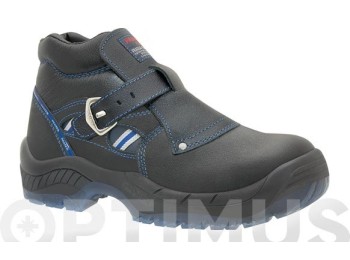 Bota seg. t38 s3 fragua plus s3 piel flor negra pu/pl no met