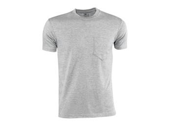 Camiseta algodon 140 gr con bolsillo gris talla s