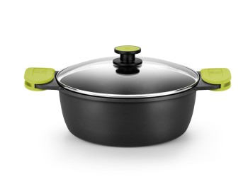 Cazuela alta aluminio fundido foodie induccion 24 cm