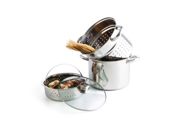 Olla pasta/vapor set 3 piezas gastro fresh