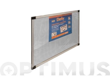 Mosquitera ventana extensible fibra vidrio blanca 40x50-092