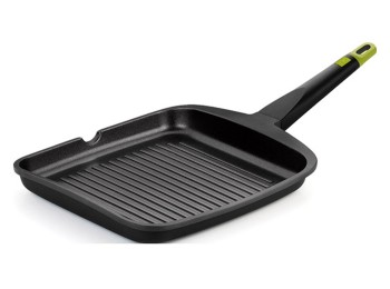 Grill con rayas aluminio fundido foodie 28 cm induccion