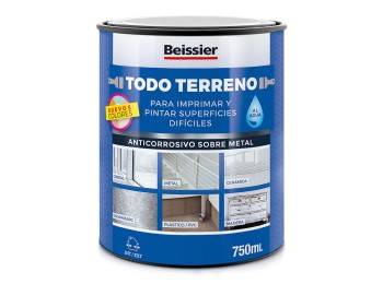 Imprimacion multiusos todo terreno al agua 750 ml gris claro