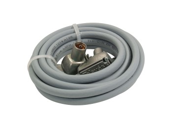 Cable tv coaxial acodado lte 2.5m