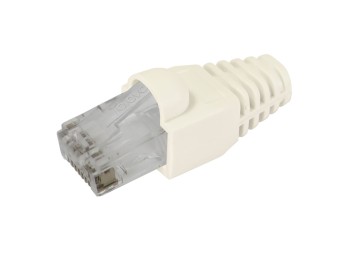 Conect.rj45 utp cat 6 + prot.bl. caja25