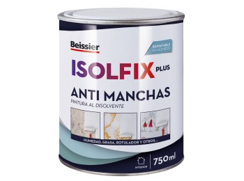 Pintura antimanchas isolfix plus 750 ml blanco