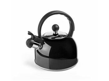 Tetera pava inox negra 2,5 l