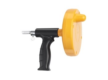 Desatascador de muelle para tuberias con tambor 6 m x 6 mm