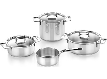 Bateria de cocina inox 4 pzs signature induccion