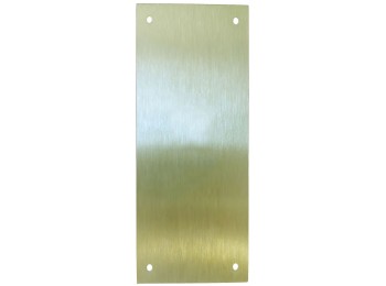 Placa cerradura 80x250mm ciega m-51/80250c, laton mate