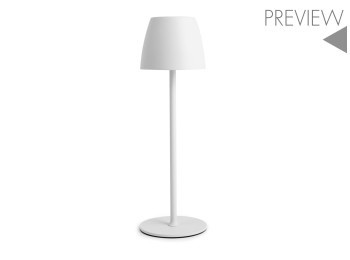 Lampara led recargable eureka blanca 38 cm