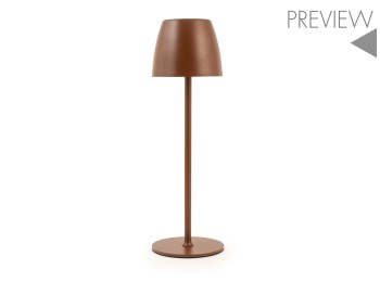 Lampara led recargable eureka cobre 38 cm