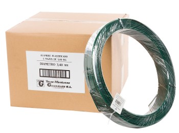 Alambre plastificado verde Ø 3,00 mm 5 kg