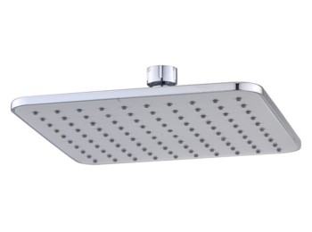 Rociador de ducha tipo lluvia 1 funcion 20 x 20 cm abs croma