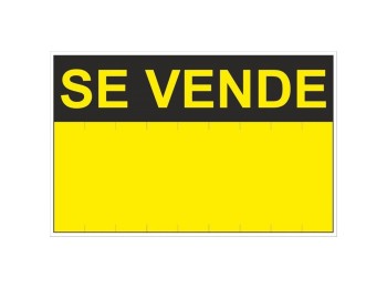 Señal se vende pvc amarillo normaluz 0,4mm 350x450mm