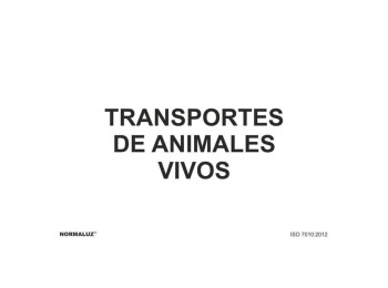 SeÑal transporte animales vivos pvc normaluz 0,7mm 210x300mm