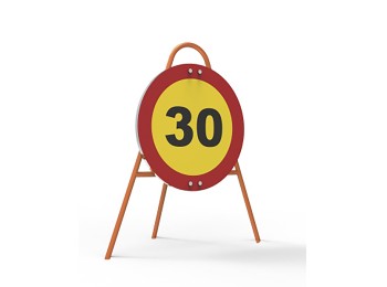 Tripode triangular para señales metalicas normaluz 900x650mm (no incluye la seña