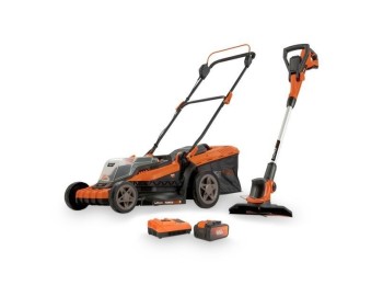 Cortacesped bateria 40 v y 42 cm +cortabordes 20 v 2 bateria