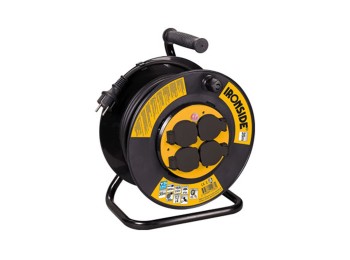 Enrollacable 3 x 2,5 / 35 m. 4 tomas con tapa ip44 con prote