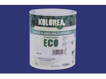 Esmalte al agua eco satinado kolorea 750 ml azul cantabrico