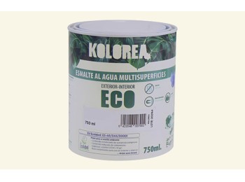 Esmalte al agua eco satinado kolorea 750 ml blanco roto