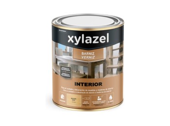 Barniz interior al agua satinado xylazel 250 ml roble