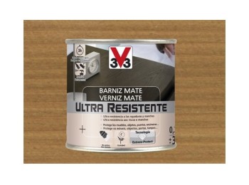 Barniz interior al agua ultra resistente mate 250 ml roble o