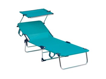 Cama playa multiposicion, con asa, posiciones escalerilla y