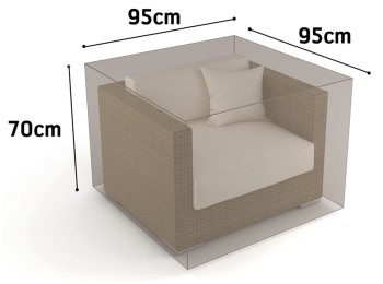 Funda sillon 1 plaza vison nortene 95 x 95 h 70