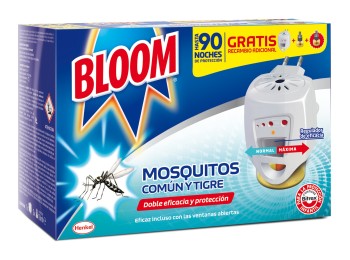 Insecticida electrico mosquitos comÚn y tigre bloom difusor