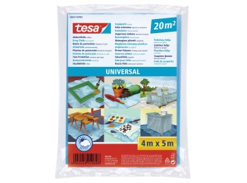 Plastico cubretodo protector tesa tape 5 x 4 m