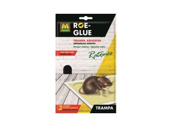Trampa adhesiva ratones roe-glue masso 3 unidades