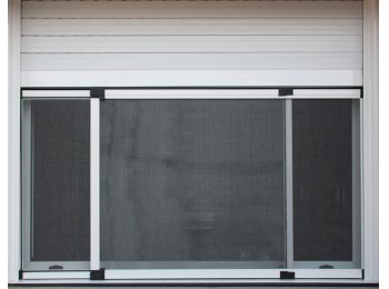 Mosquitera ventana extensible fibra vidrio 40x50-92 cm blanc